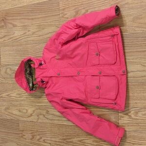 Sims snowboard jacket hooded with zip-in liner vented women's size small